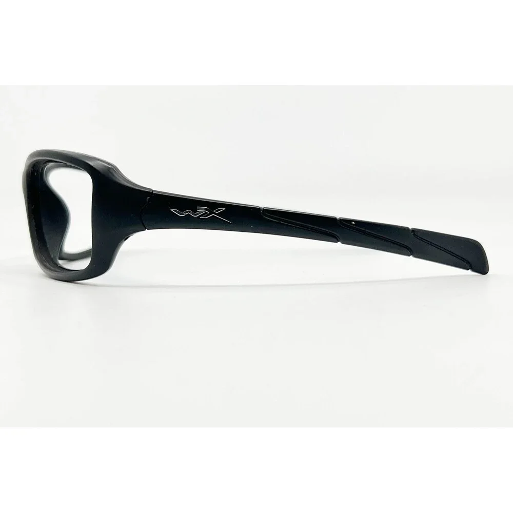 Wiley X Sleek Safety Glasses Mens Black Z87-2+ Wrap Frame Sunglasses OS